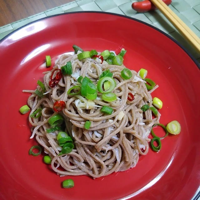 しらすペペロン蕎麦