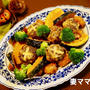 ハロウィンにもオススメ「椎茸の肉詰め」＆「キューブひれかつ」プレート♪　