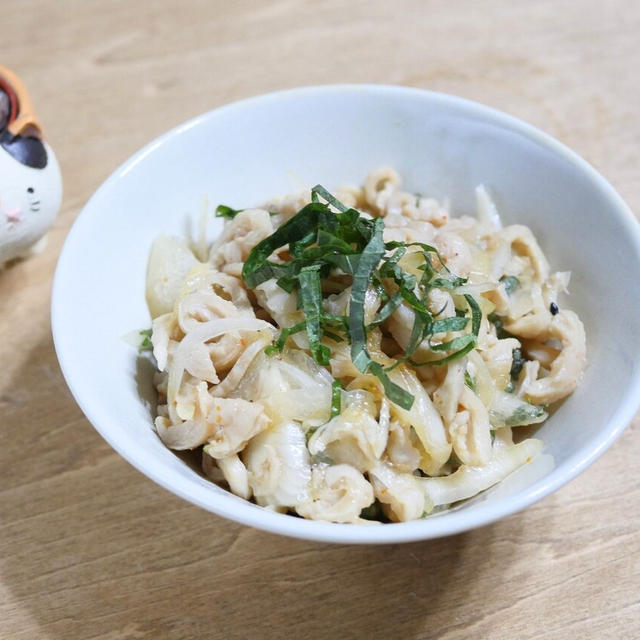 お酒飲まなくても食べたい「鶏皮ぽん酢」