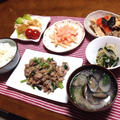 豚肉と小松菜のピリ辛味噌炒め〜タクミ試合前日