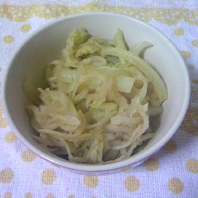 切り干し白菜の塩蒸し煮