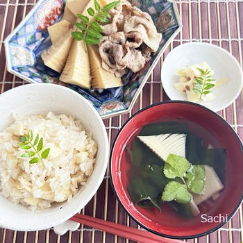 春の味覚を満喫♪たけのこづくしのお献立