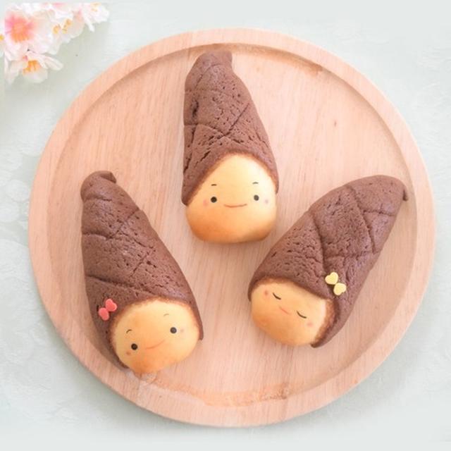 【cottaコラム】かわいいたけのこパンの作り方。