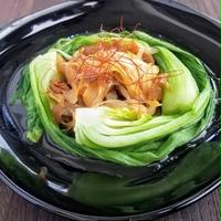 【レシピ】レンチン仕上げ★青梗菜と搾菜のホットサラダ