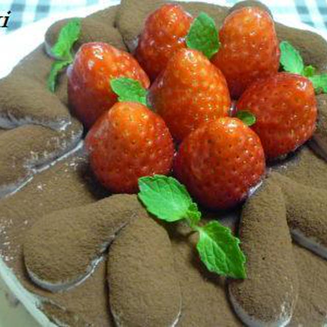 いちごのチョコ生ケーキ♪