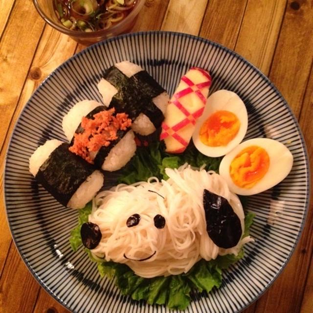 そうめんでスヌーピー？！