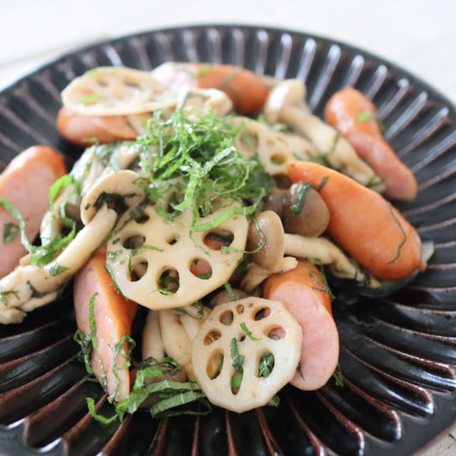 （レシピ）時短！レンコンとシャウエッセンのレンチンおかず