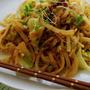 柚子風味☆クミン味噌の焼きうどん