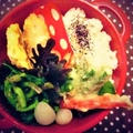 *旬の『アスパラ天弁当。』