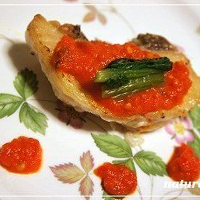 鯛のパプリカソースかけ♪