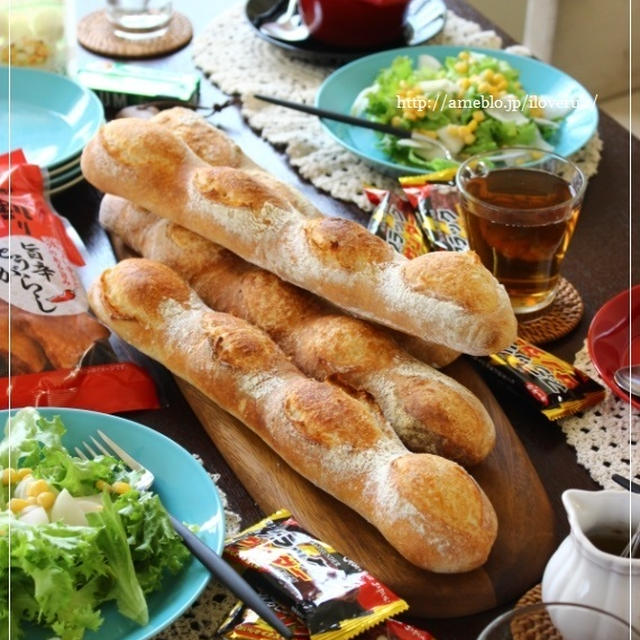 うずら会＠2015春。～バゲットとバゲットとスープとケーキとお煎餅～
