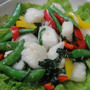 イカとカラフル野菜の塩炒め