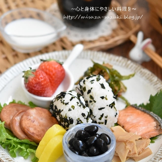 ワンプレートの朝ごはん