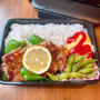 凍った豚こま肉からポークステーキ弁当です！！