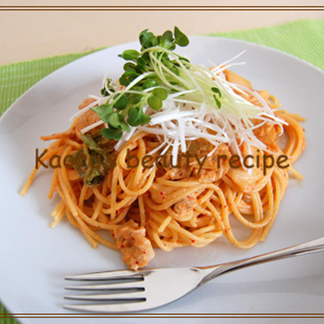 キムチクリームパスタ