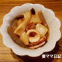 大根とイカの煮物＆マグロのすき身丼♪　Simmered Daikon & Squid