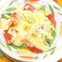 オーブントースターで簡単おつまみおかず！トマトとオクラのチーズマヨ焼き。