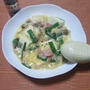 ほっこり♪　にら玉豆腐