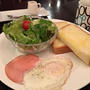 ハムエッグトースト de 朝ごはん
