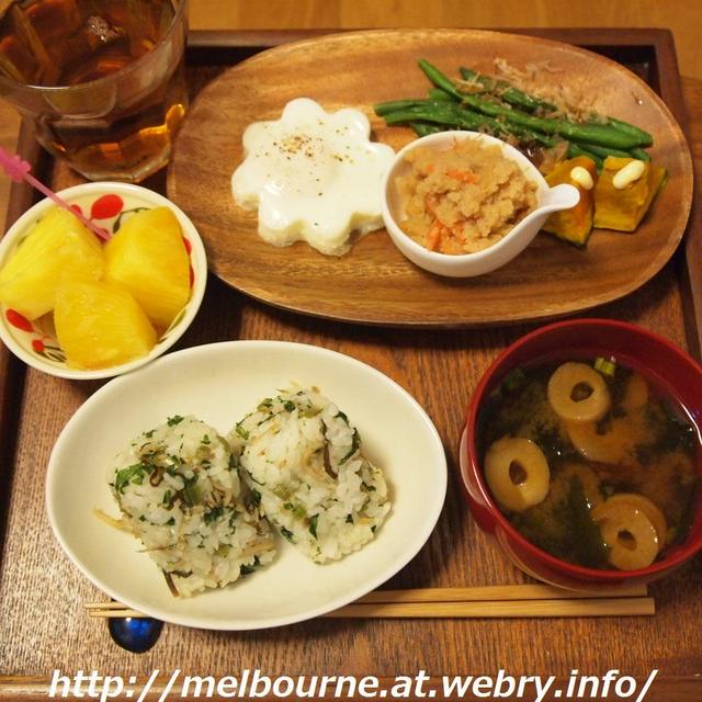 祝日　今日の朝ごはん♪