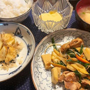 ママが怖すぎです💦＆鶏もも肉とニラ、モヤシ炒め