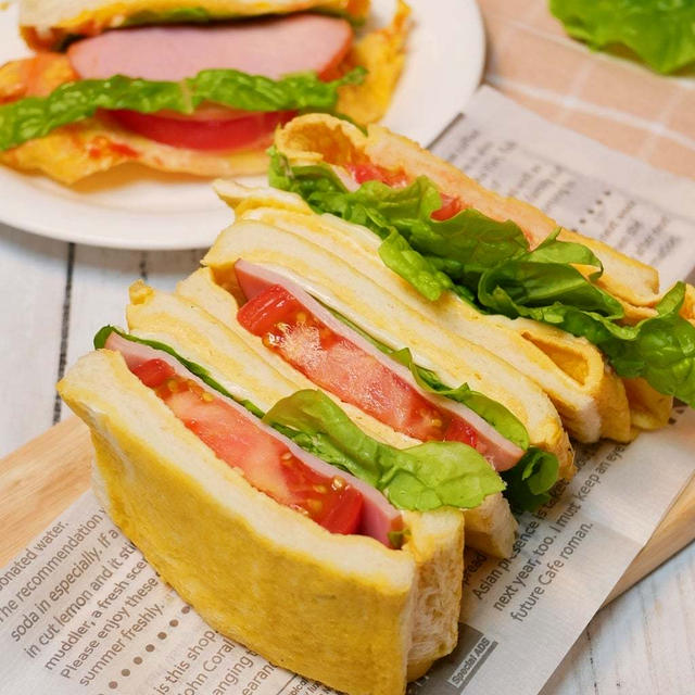 ワンパンで作れる卵まみれのホットたまごサンドイッチ