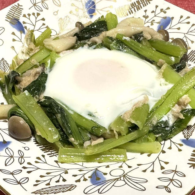 薬膳ってなぁに？【コマツナしめじの巣ごもり卵】で薬膳！5月6日は金運アップの卵料理がラッキー
