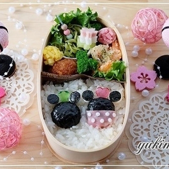 ☆ひな祭り弁～ミッキー＆ミニーのお雛様☆