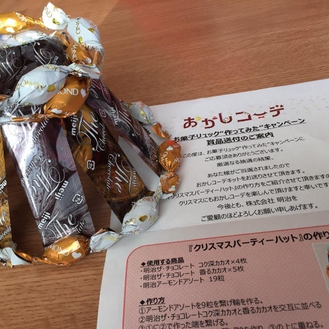 明治お菓子コーデキットで クリスマスパーティハット By ねぎやすさん レシピブログ 料理ブログのレシピ満載