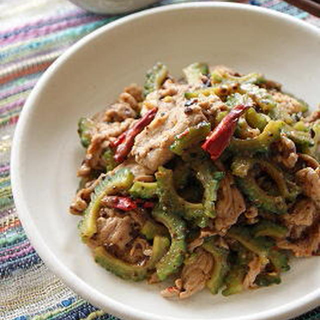 ゴーヤと豚肉のピリ辛豆鼓炒め☆レシピ