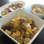 肉団子と豆腐の甘酢煮がメインの夕飯