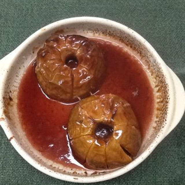 来週のデザートの焼きりんご