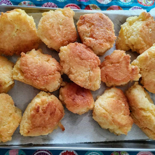 ◆新☆おからサーターアンダギー風◆鶏むねバーベキュー焼き＊デュオリンゴ330