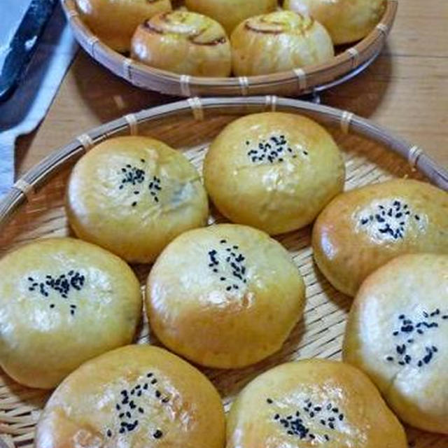 あんぱんと肉ぱん