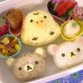 リラックマキャラ弁の簡単な作り方 Rilakkuma Bento【Kyaraben】 