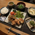 鯖の竜田揚げ～お魚料理の晩ご飯　と　キウイ♪