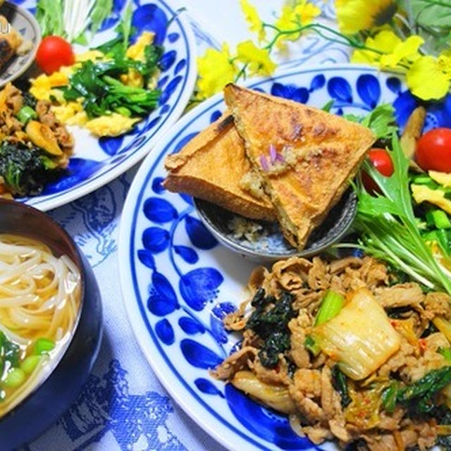 ワンプレート☆あまりもの整理の晩ご飯