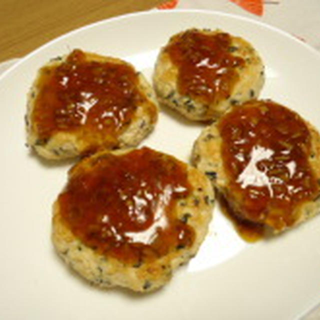 半分豆腐の鶏ひじきバーグ