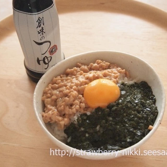 創味のつゆで納豆とクロメでネバネバ丼 By Sachi いちご さん レシピブログ 料理ブログのレシピ満載