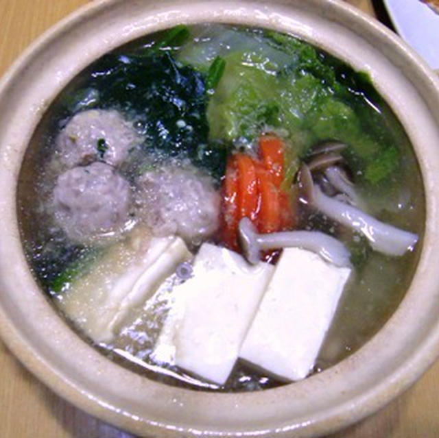 白菜とほうれん草のとろり鍋