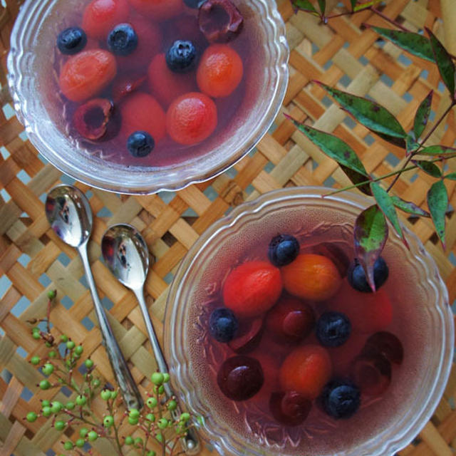 真夏の涼やか前菜でビタミン補給☆アメリカンチェリープチトマト赤紫蘇ゼリー