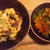 木耳と卵と茄子とトマトの野菜小鉢