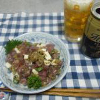 ｢手早く｣カツオと焼きなすのバクダン