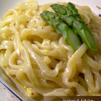 15分で出来る!!洋風釜玉うどん
