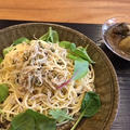 冷たいじゃこ山椒のパスタ