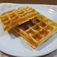【休日朝ごはん】アメリカンワッフル