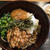 おろしの蕎麦とピザ