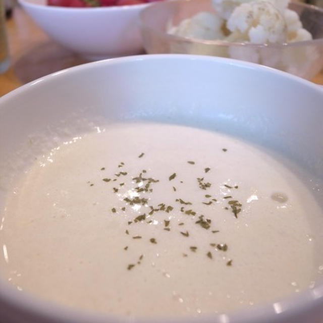 カリフラワーのポタージュスープでレパートリー増｜今日は阿佐ヶ谷でパパ子料理教室