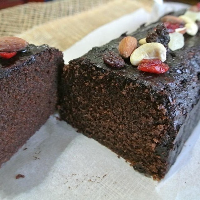 パウンド型のチョコレートケーキ