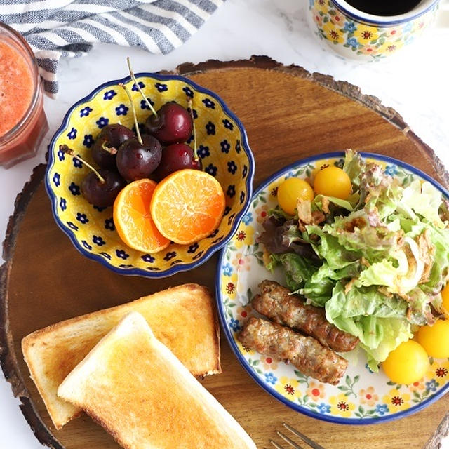 コストコ、業スー食材でおいしい、朝ごはん♡